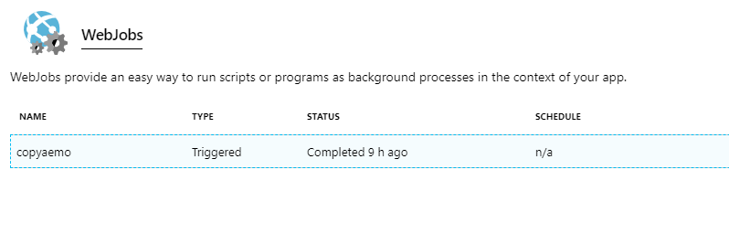 Using WebJobs to scrap public website and copy data to Azure blob&nbsp;storage.
