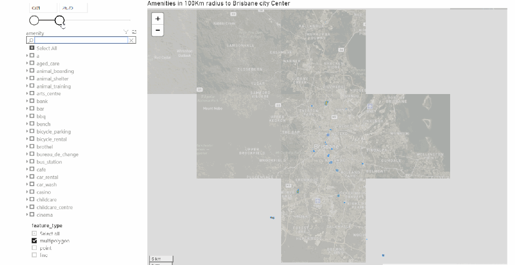 Analyzing GIS data using BigQuery and PowerBI – Small Data And self service