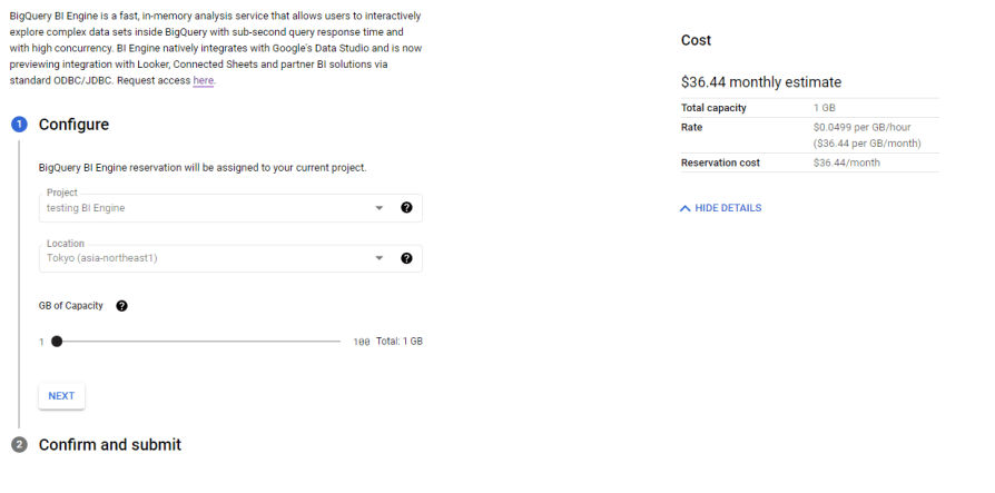 First Look at BigQuery BI Engine with PowerBI – Small Data And self service