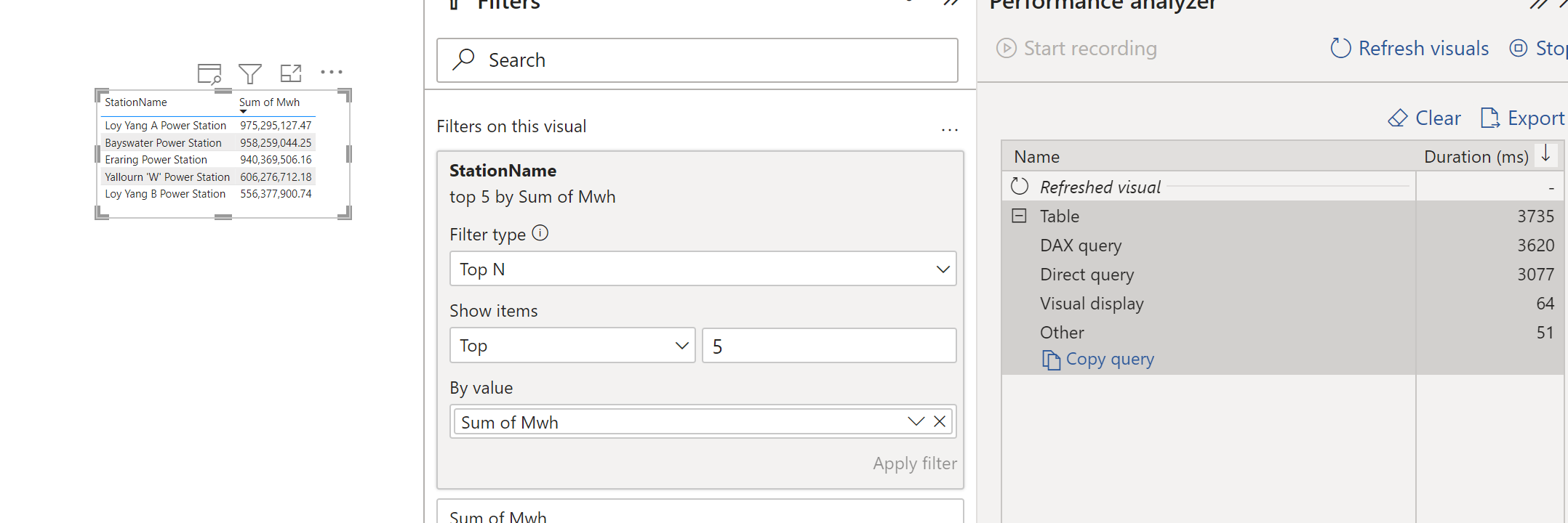 PowerBI Query plan when using Top N filter – Small Data And self service